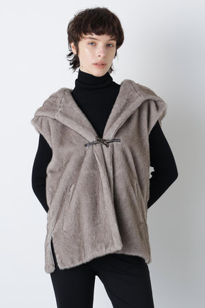 ヒューエルミュージアム/hueLe Museumの【STUMBLY】Mink Like Fur Hoody(110800/110801)