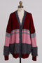 【STUMBLY】Fluffy Yarn Combi Cardigan ヒューエルミュージアム/hueLe Museum