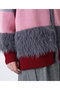 【STUMBLY】Fluffy Yarn Combi Cardigan ヒューエルミュージアム/hueLe Museum