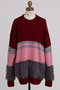 【STUMBLY】Fluffy Yarn Combi Pullover ヒューエルミュージアム/hueLe Museum