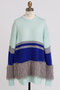 【STUMBLY】Fluffy Yarn Combi Pullover ヒューエルミュージアム/hueLe Museum
