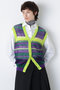 【STUMBLY】Sheer Mohair Gilet ヒューエルミュージアム/hueLe Museum パープル