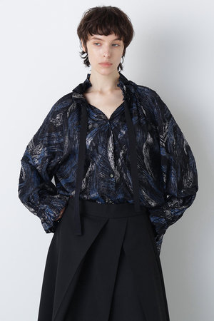 ヒューエルミュージアム/hueLe Museumの【hLM】シアージャガードブラウス(110400/110403)