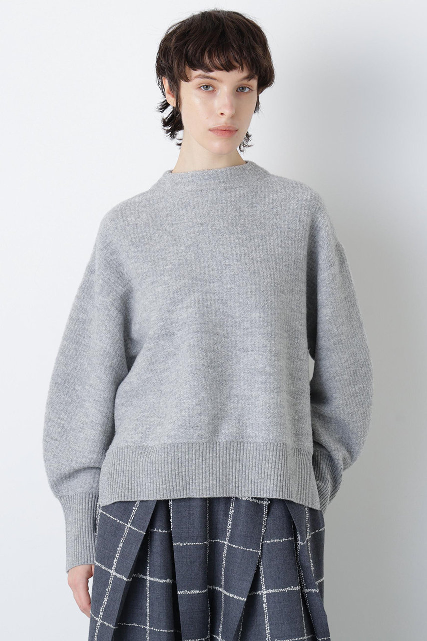hueLe Museum(ヒューエルミュージアム)｜【hLM】パイルニット/グレー