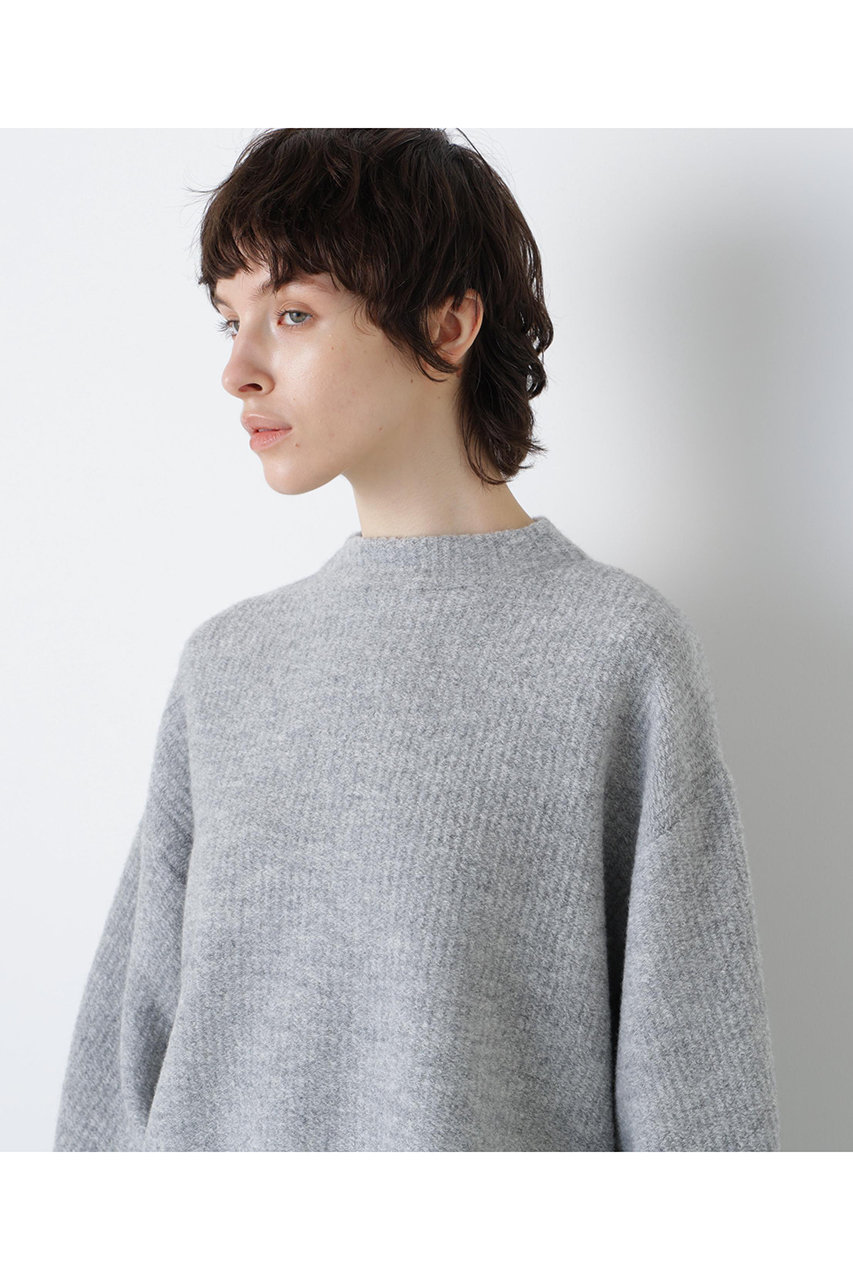 hueLe Museum(ヒューエルミュージアム)｜【hLM】パイルニット/グレー