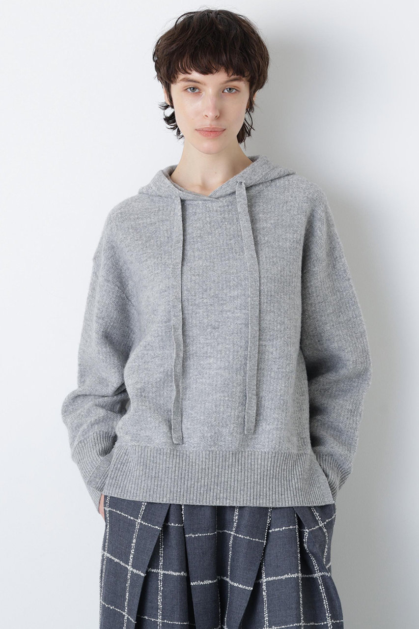 ヒューエルミュージアム/hueLe Museumの【hLM】パイルニットフーディー(グレー/7505270114)