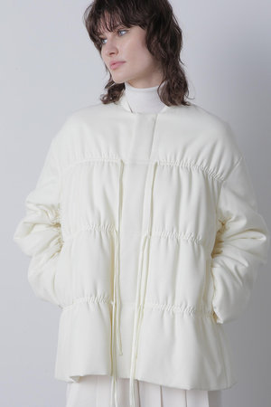 ヒューエルミュージアム/hueLe Museumの【STUMBLY】Padded Shirring Jacket(110800/110801)