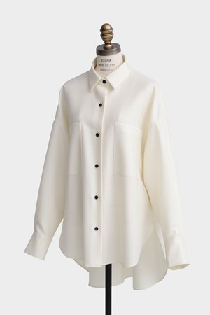 ヒューエルミュージアム/hueLe Museumの【hLM】ストレッチサキソニーブラウス(110400/110403)