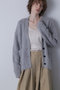 【hLM】ファータッチカシミヤカーディガン ヒューエルミュージアム/hueLe Museum グレー