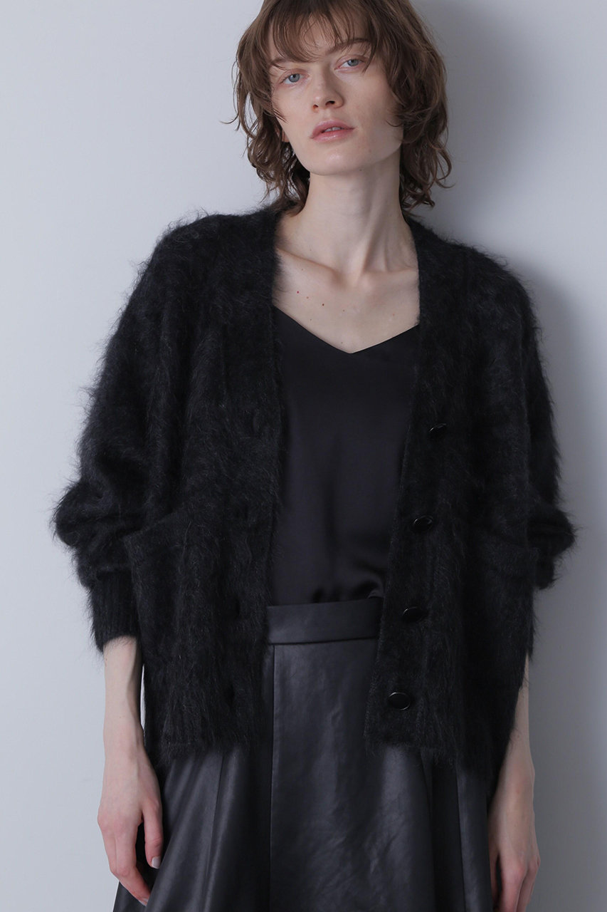 ヒューエルミュージアム/hueLe Museumの【hLM】ファータッチカシミヤカーディガン(グレー/7504270100)