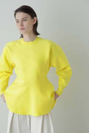 ヒューエルミュージアム/hueLe Museumの【STUMBLY】Tuck Sleeve Peplum Pullover(110300/110301)