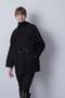 【STUMBLY】Big Silhouette Pea Jacket ヒューエルミュージアム/hueLe Museum ブラック