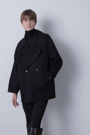 ヒューエルミュージアム/hueLe Museumの【STUMBLY】Big Silhouette Pea Jacket(110900/110902)