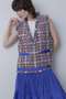 【STUMBLY】V-neck Gilet ヒューエルミュージアム/hueLe Museum ブルー