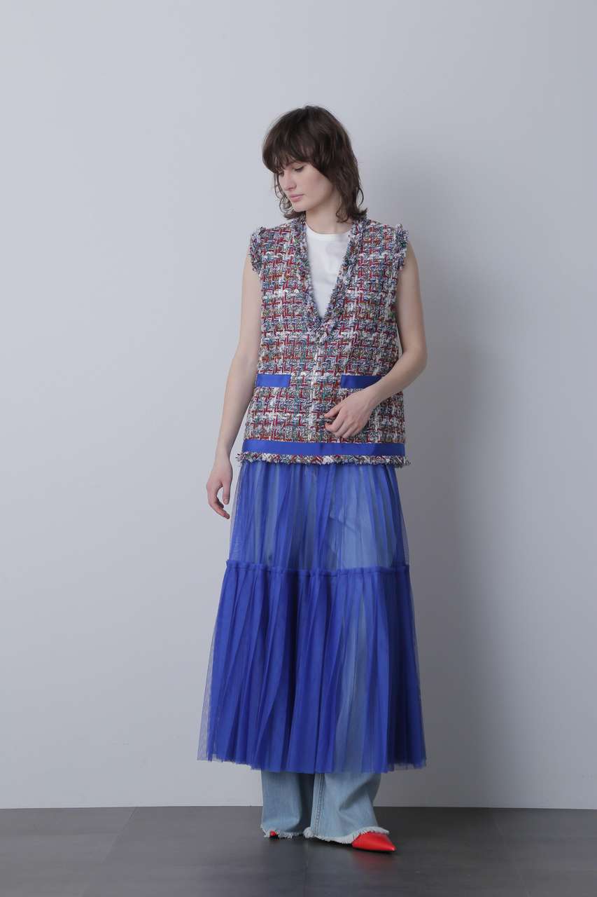 hueLe Museum(ヒューエルミュージアム)｜【STUMBLY】V-neck Gilet
