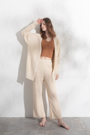 ネテネ/NETENE.のパフィーニットリラックスカーディガン(110300/110303)