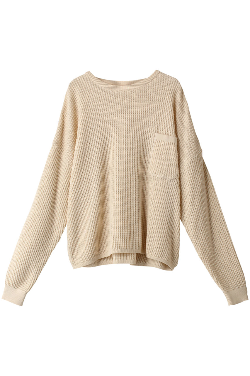 ＜ELLE SHOP＞ NETENE. パフィーニットリラックスプルオーバー (ナチュラル FREE) ネテネ ELLE SHOP