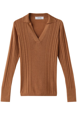 ネテネ/NETENE.のFIKAランダムリブニットポロ(110300/110301)