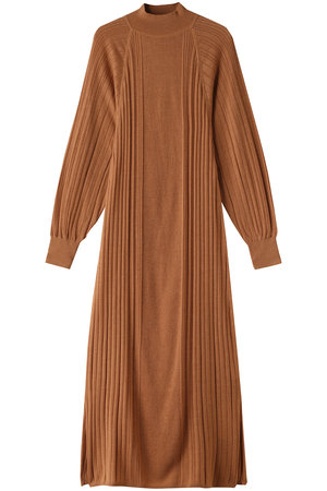 ネテネ/NETENE.のFIKAランダムリブニットワンピース(110500/110503)