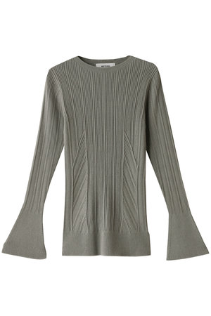 ネテネ/NETENE.のFIKAランダムリブニット ロングフレアスリーブ(110100/110103)