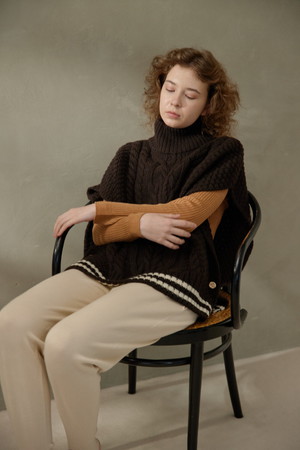 ネテネ/NETENE.のラインハイネックベスト(110800/110806)