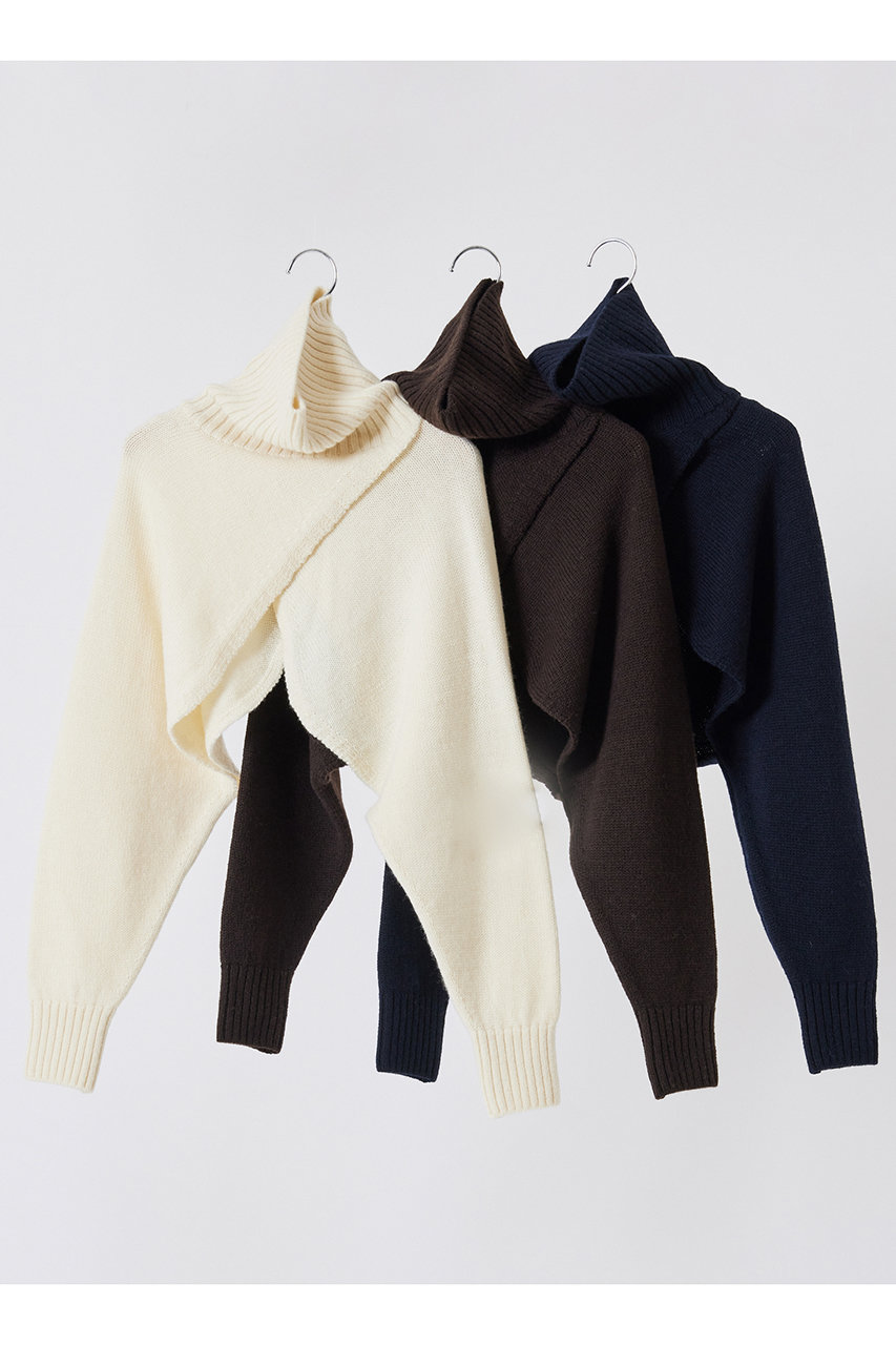 NETENE.(ネテネ)｜タートルニットボレロ/ナチュラル の通販｜ELLESHOP