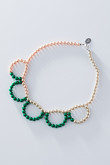 【KIDS】Juliette fancy pearl coller ネックレス グリーン×ピンク F