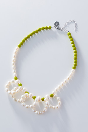 ポップ アデルビジュー/POP ADER.bijouxのEmma pearl colorful frill ネックレス(150200/150201)