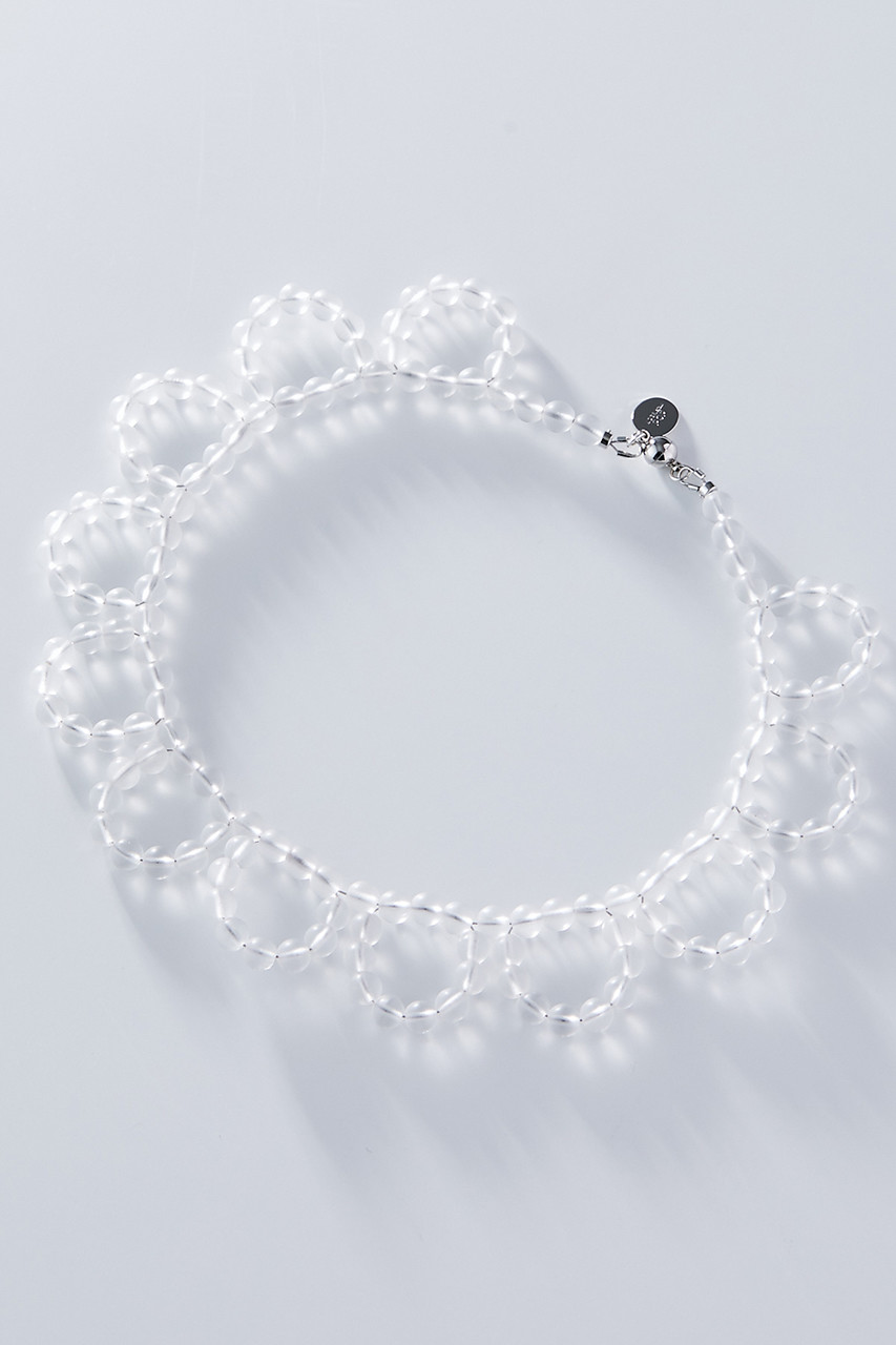 Louise little glass beads frill ネックレス