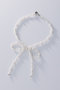 【KIDS】Juliette pearl ribbon ネックレス ポップ アデルビジュー/POP ADER.bijoux ホワイト