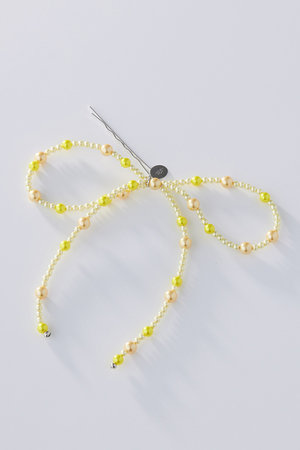 ポップ アデルビジュー/POP ADER.bijouxのJuliette pearl ribbon ヘアピン(small)(140300/140303)