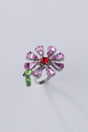 ポップ アデルビジュー/POP ADER.bijouxのMarie Jewel flower リング(150400/150401)