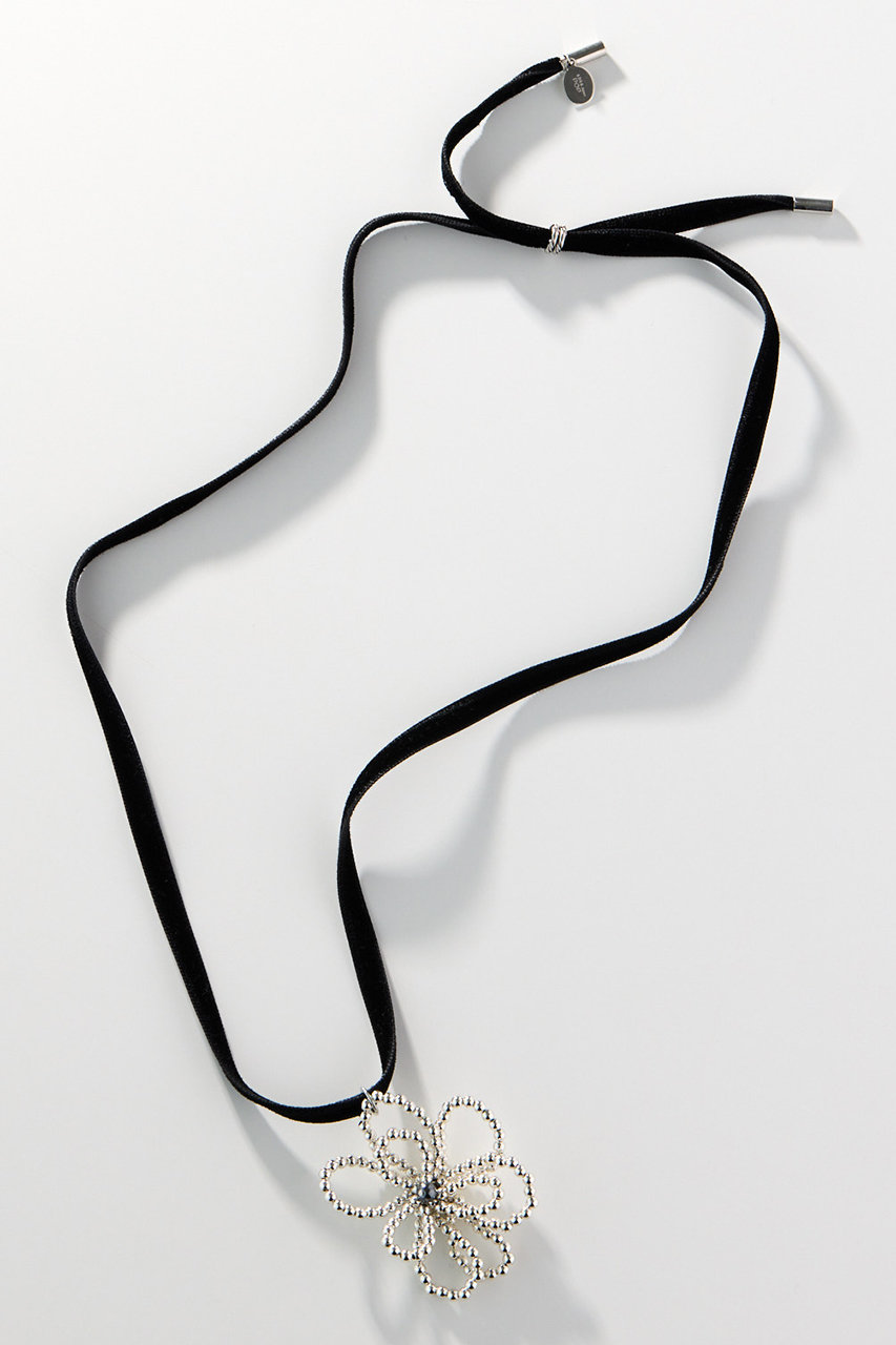 ポップ アデルビジュー/POP ADER.bijouxのNoemie velour ネックレス(シルバー/60295551)