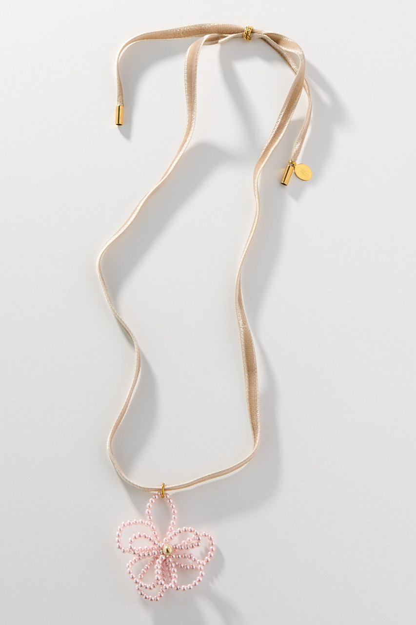 ポップ アデルビジュー/POP ADER.bijouxのNoemie velour ネックレス(ピンク/60295551)