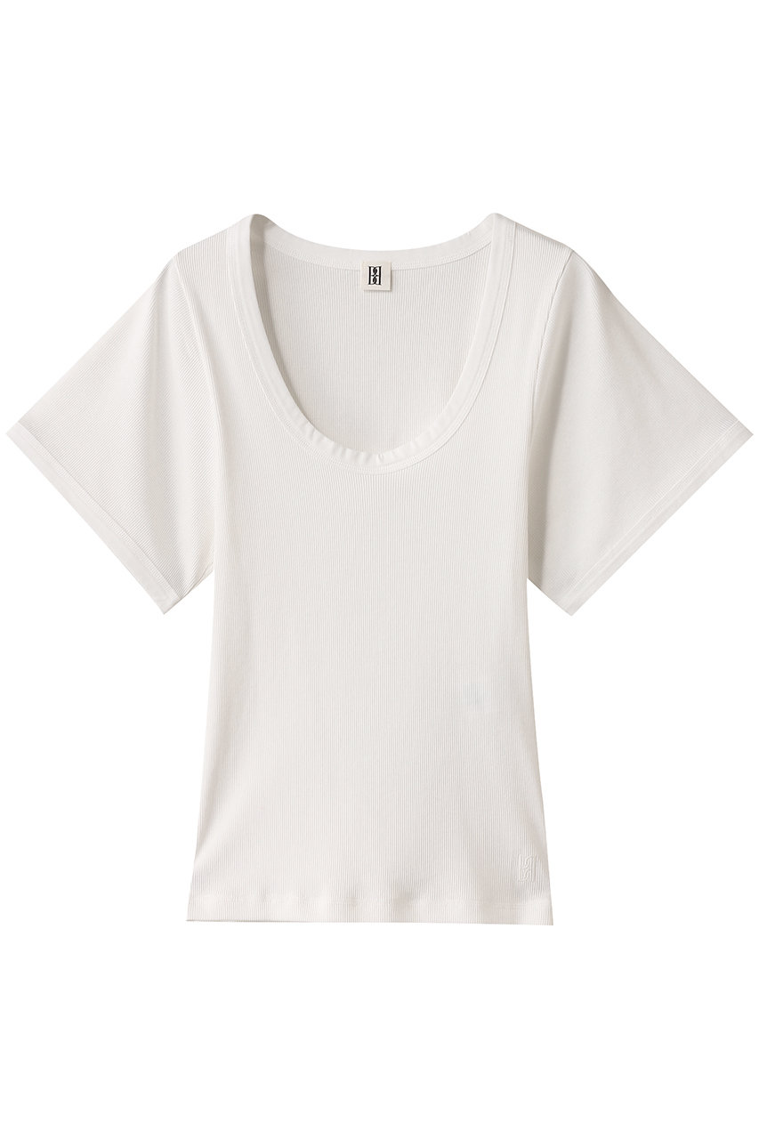 BY MALENE BIRGER LUNAI クラシックデザインショートスリーブカットソー (ホワイト, S) バイ・マレーネ・ビルガー ELLE SHOP BY MALENE BIRGER LUNAI クラシックデザインショートスリーブカットソー (ホワイト, S) バイ・マレーネ・ビルガー ELLE SHOP