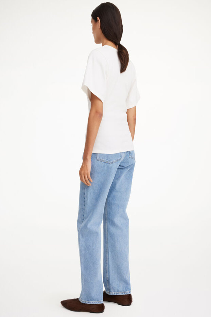 BY MALENE BIRGER 売れ筋商品|||バイマレンバーガー Tシャツ トップス レディース Tops White NOBLE｜BY MALENE BIRGER/バイマレーネビルガーTシャツ