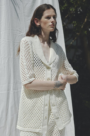 ウーア/Uhrのメッシュニット ジャケット(110300/110303)