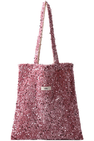 【ELLE SHOP限定】スパンコールベロア トートバッグ