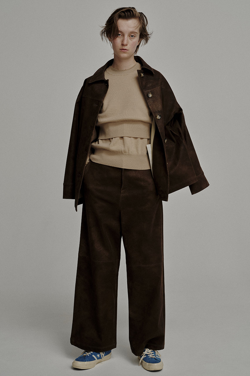 Uhr(ウーア)｜ベスト&プルオーバーコンビニット/ベージュ の通販