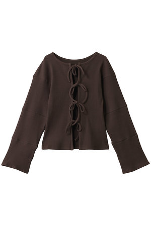 ウーア/Uhrのフロントリボンカーディガン(110100/110104)