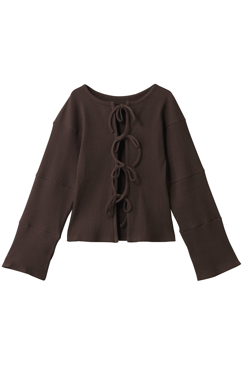 フロントリボンカーディガン