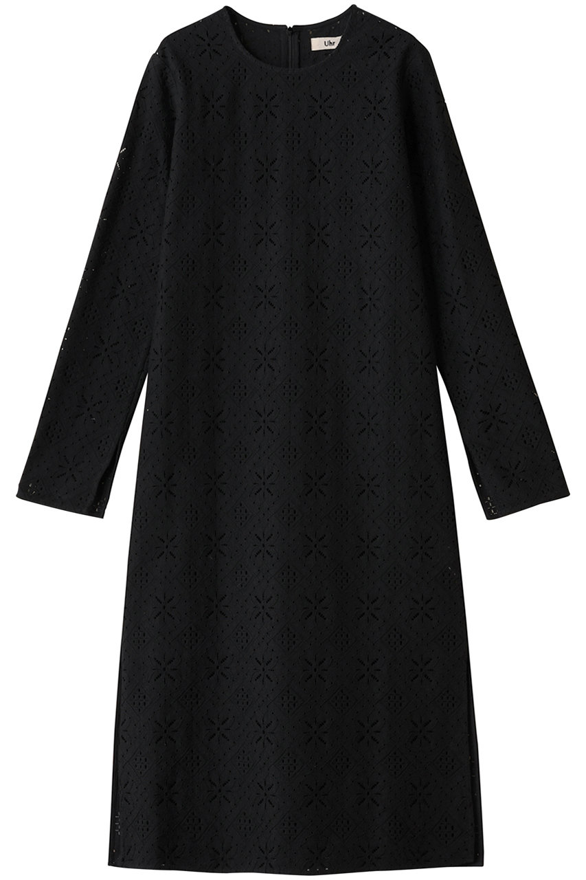 Uhr ラッセルレースドレス (ブラック, F) ウーア ELLE SHOP