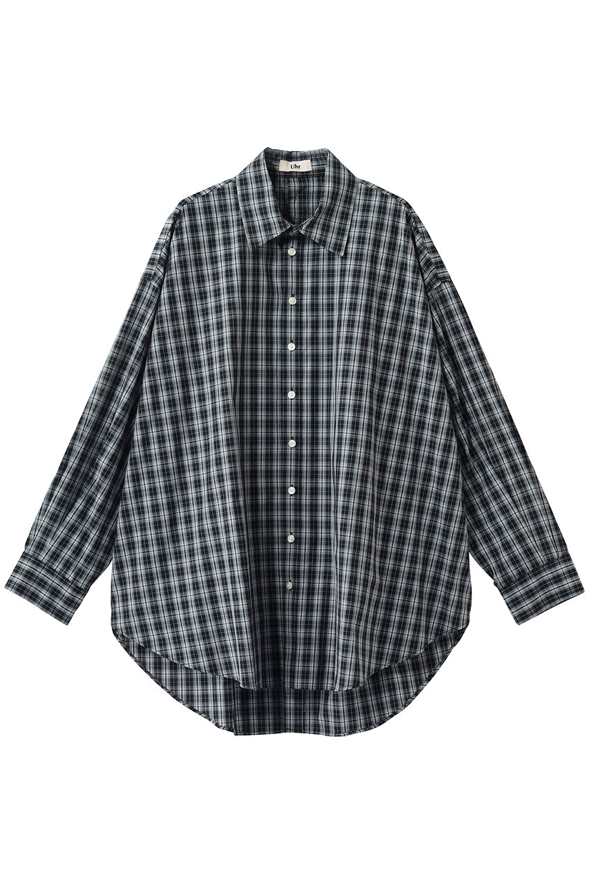 ウーア/Uhrの2way ビッグシャツ(ブラック/26SSUhr-SH510)