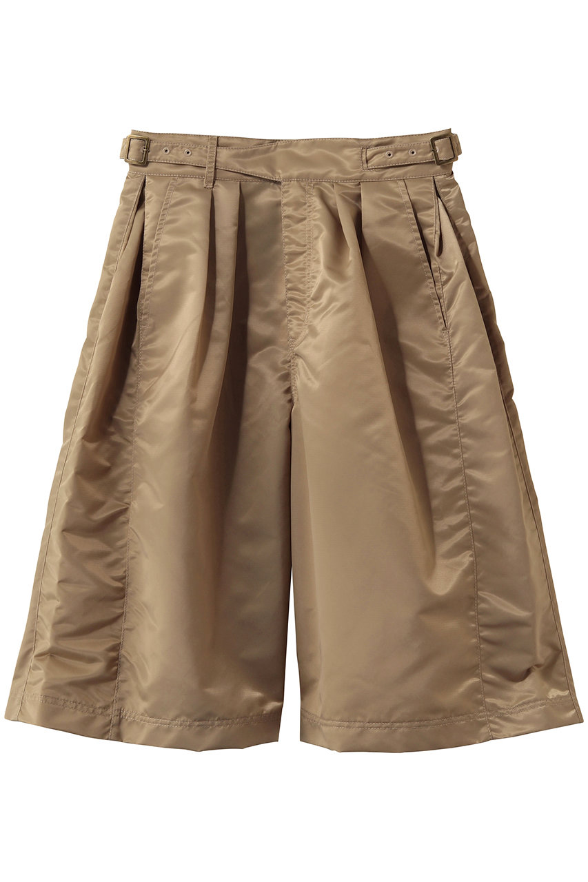 ウーア/Uhrのサテン グルカ ハーフ パンツ(ベージュ/26SSUhr-PT514)