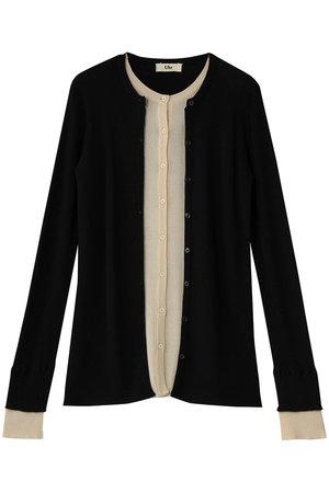 ウーア/Uhrのリブ レイヤード カーディガン(110300/110303)