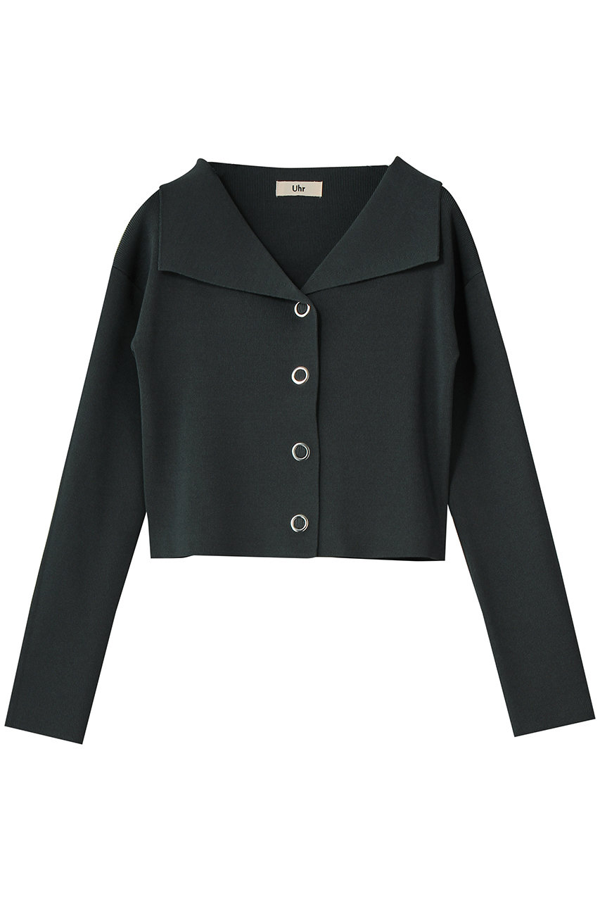 ウーア/Uhrのショート カーディガン(ネイビー/26SSUhr-KT516)