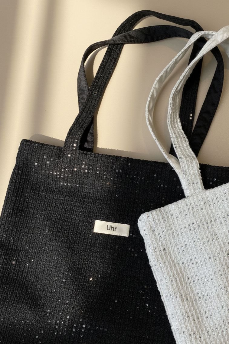 Uhr(ウーア)｜【ELLE SHOP限定】メッシュレース×スパンコール トート
