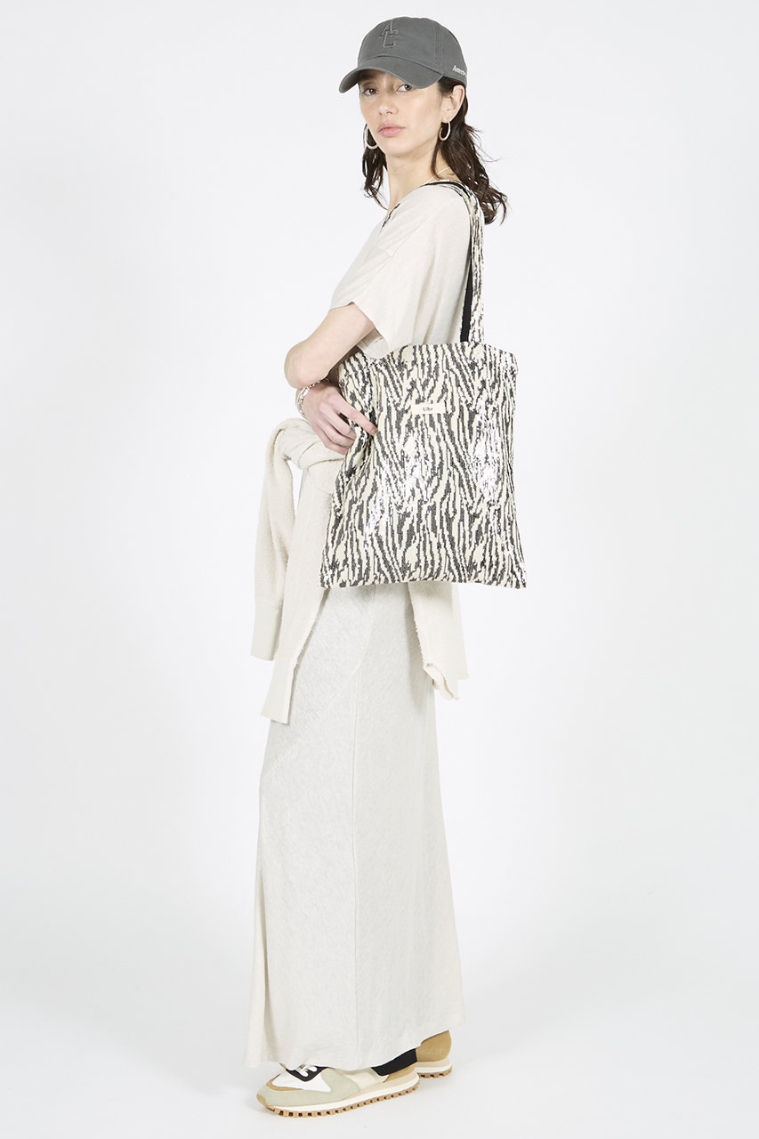 Uhr(ウーア)｜【ELLE SHOP限定】ゼブラスパンコール トートバッグ