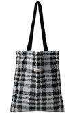 【ELLE SHOP限定】Mono Sequin Check トートバッグ