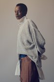 YOKE ヨーク メッシュニットクルーネックセーター ブルー セール 30%OFF】YOKE/ヨーク/MESH KNITTED CREWNECK SWEATER